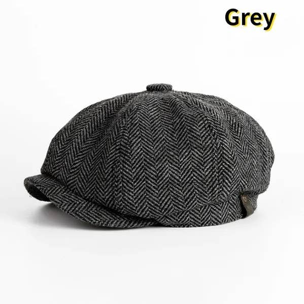 Peaky Blinders Hat Newsboy Flat Cap Herringbone Baker Boy
