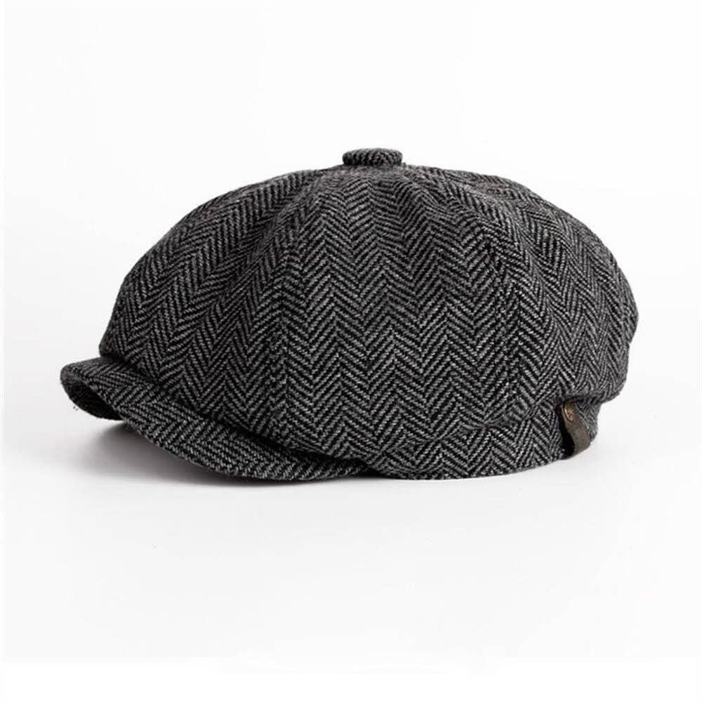 Peaky Blinders Hat Newsboy Flat Cap Herringbone Baker Boy