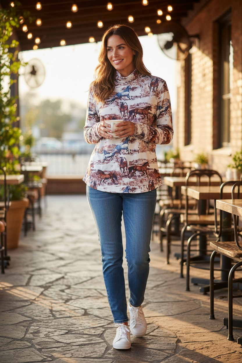 Horse Shirt Long Sleeve