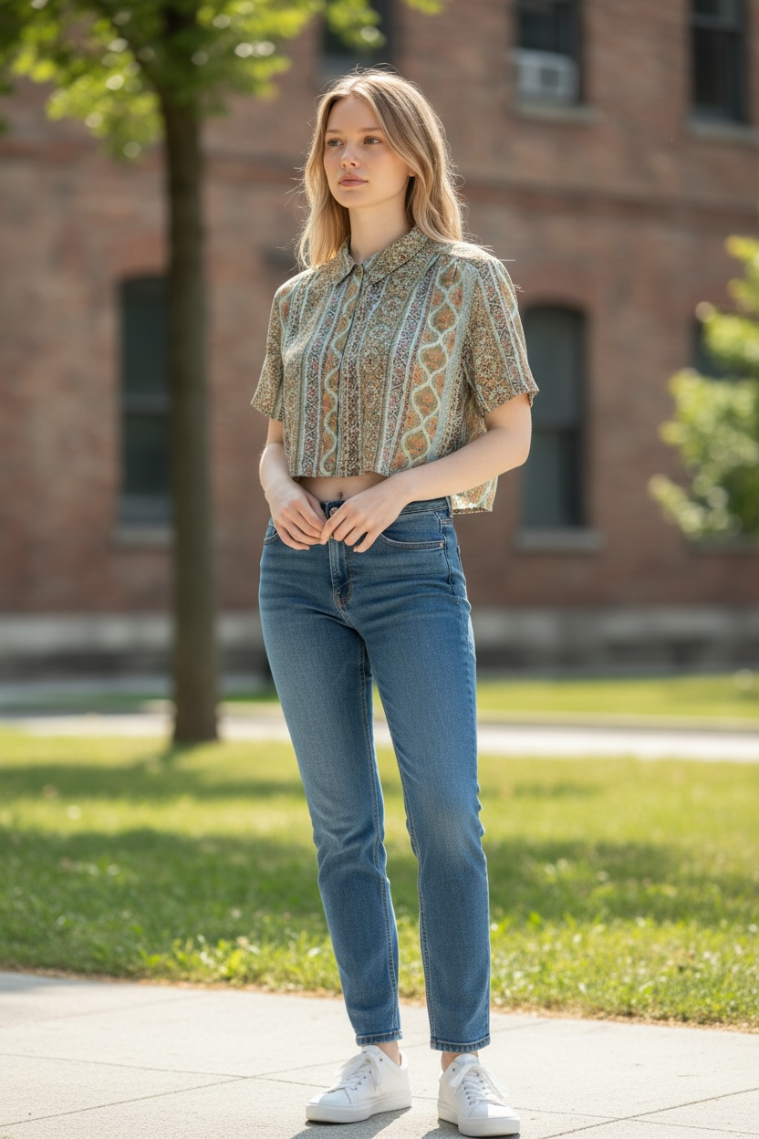 Custom Vintage Crop Top