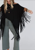 Oversized Fringed Top