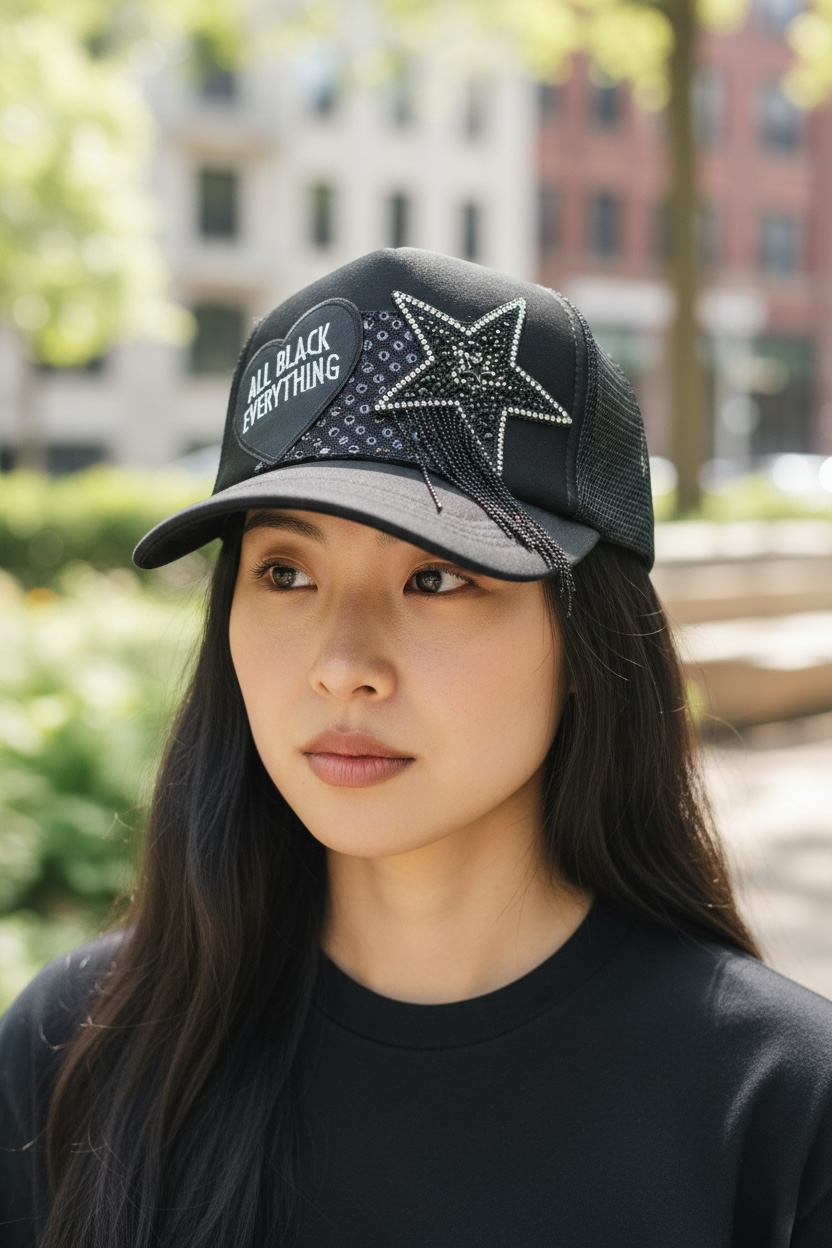 All Black Everything trucker hat