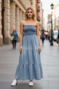 Strapless Denim Dress